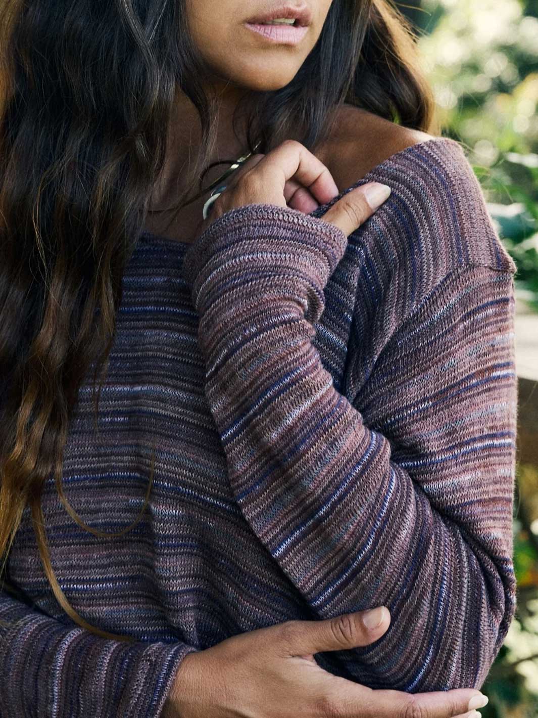 Signature Stripe Sweater Cocoa