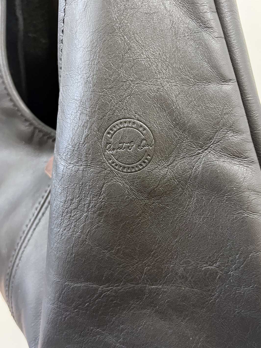 Black Slouchy Bag Recycled Leather Black