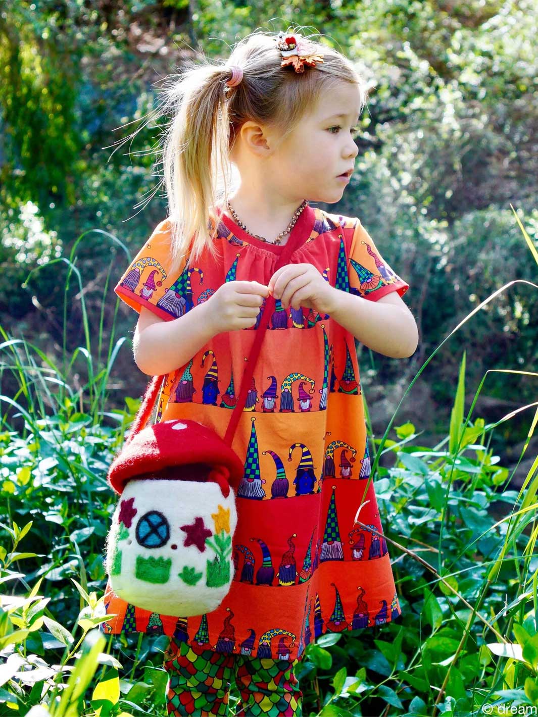 Felt Mushroom Toadstool Bag