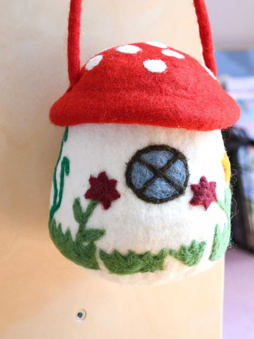 Felt Mushroom Toadstool Bag