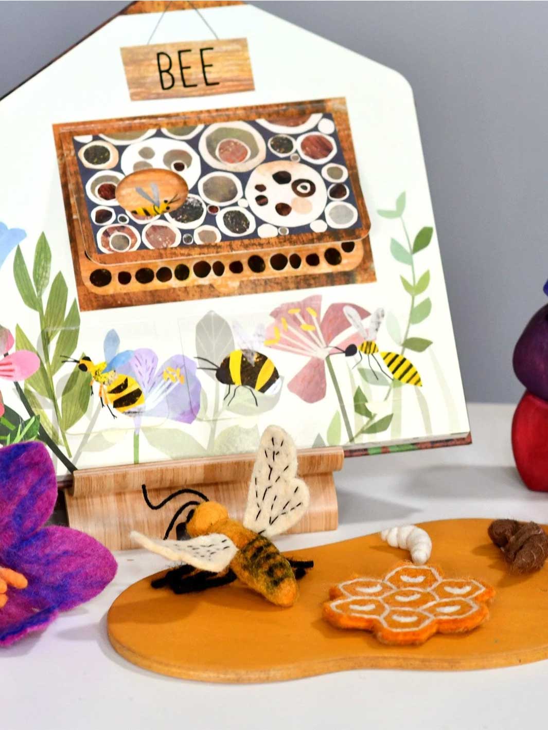 Life Cycle of a Honey Bee Felt Toy Set