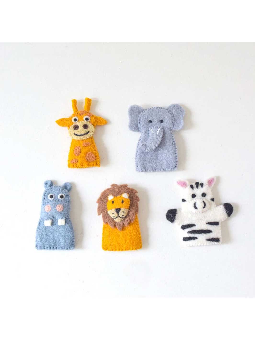 Tara Treasures Finger Puppets Safari Theme 5 Characters