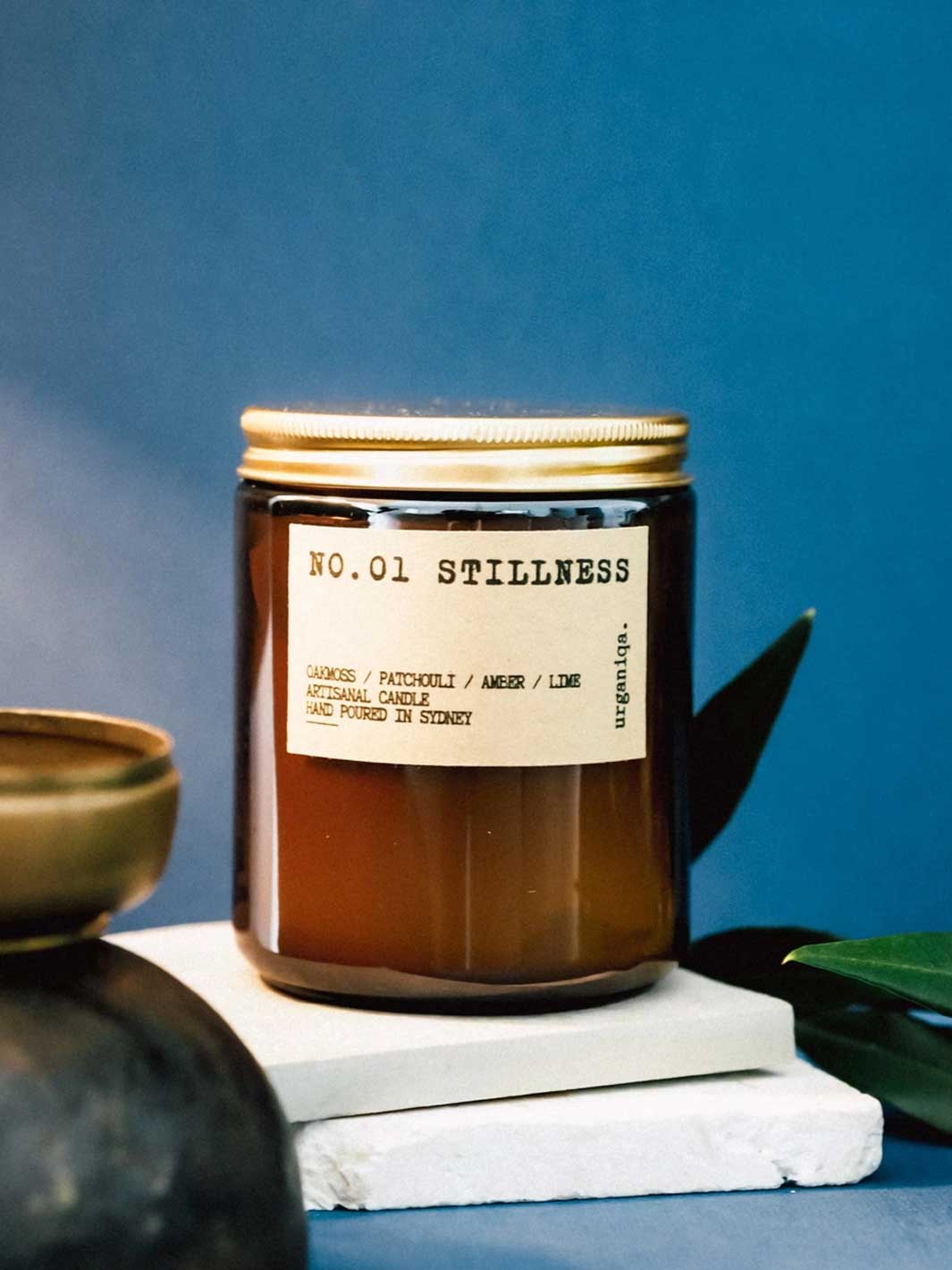 Candle labeled &
