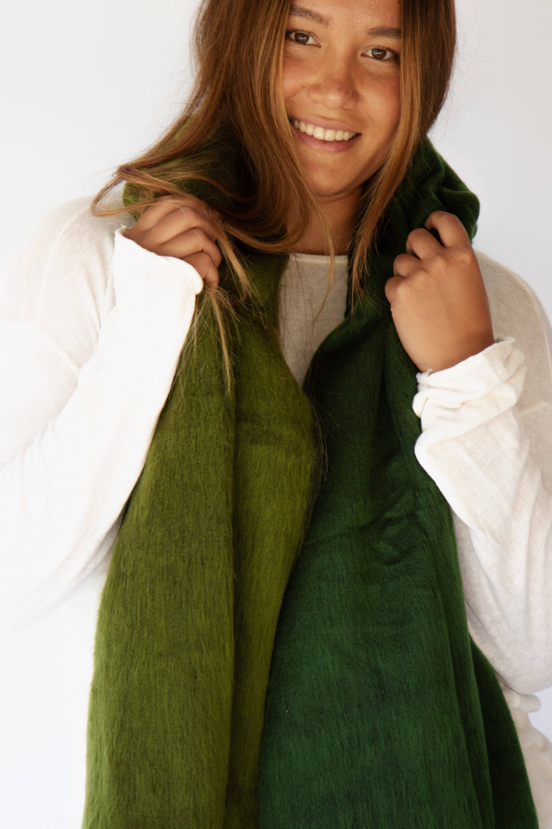 Fringe Shawl Wrap Scarf Eden Split