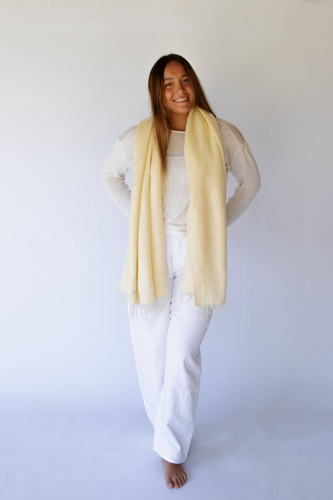 Fringe Shawl Wrap Scarf Butter