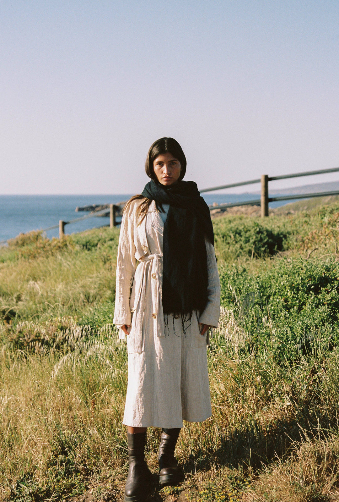 Fringe Scarf Shawl Wrap Jett