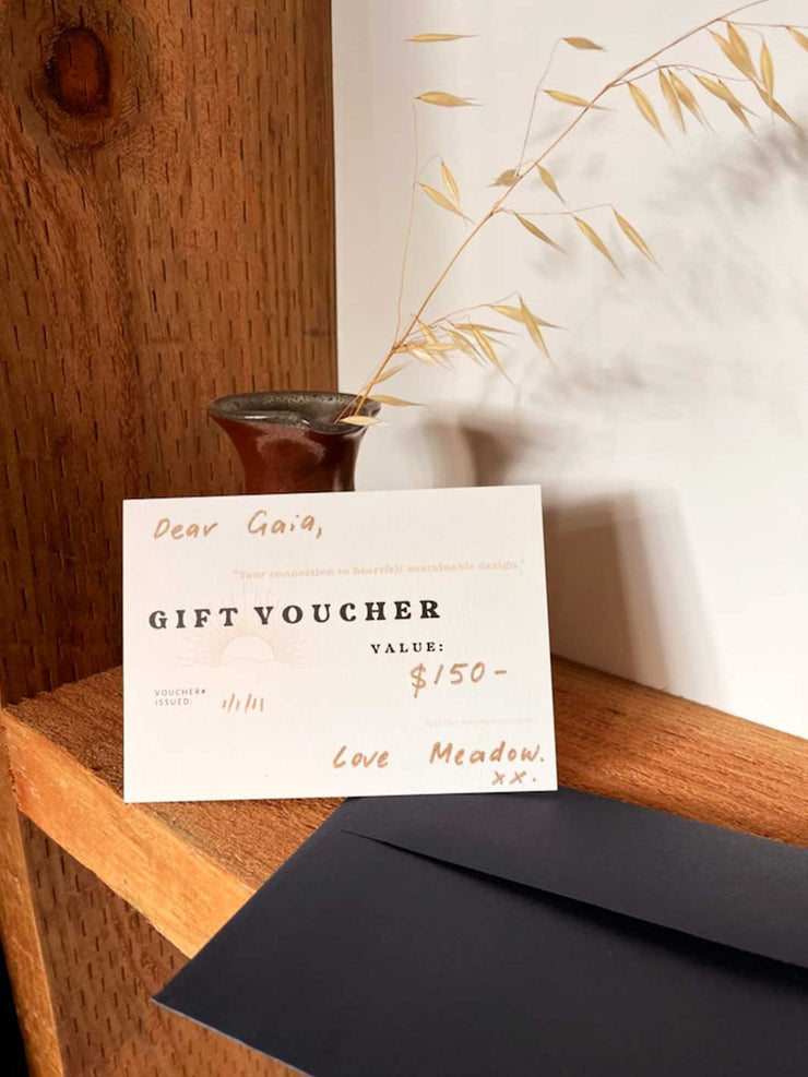Meadow Store Gift Card - Paper Card by Post