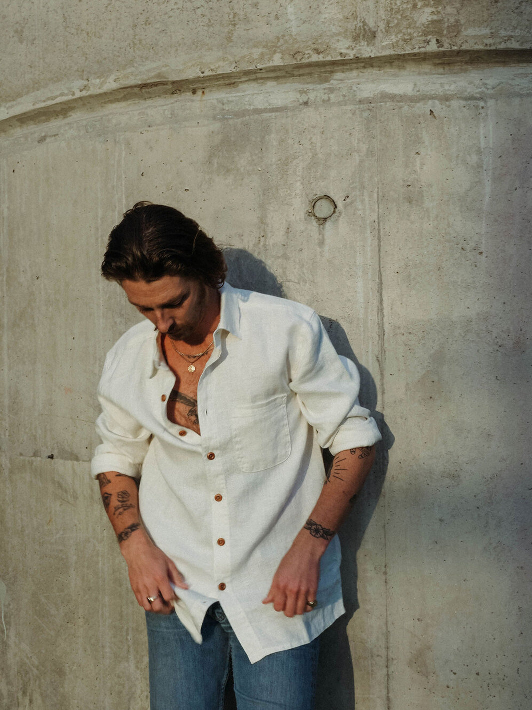 Meadow Store Hemp Clothing Australia Heritage Shirt Natural Front
