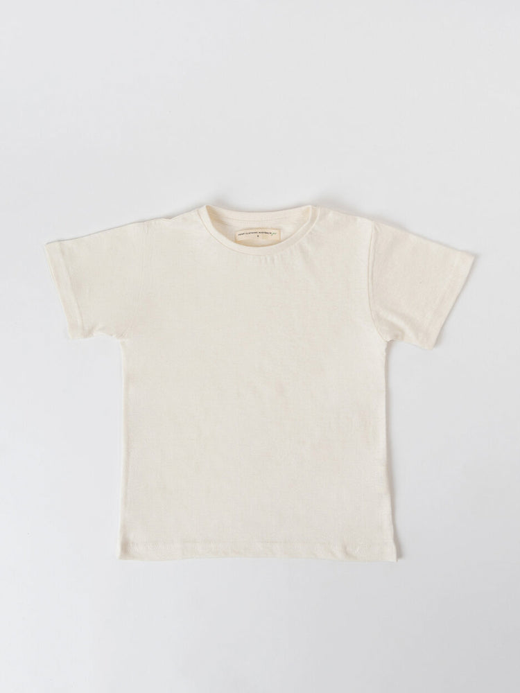 Hemp Clothing Australia Kids Hemp Tee Natural