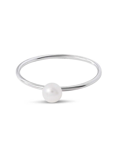 Midsummer Star Delicate Pearl Orbi Ring Sterling Silver Ethical Accessories