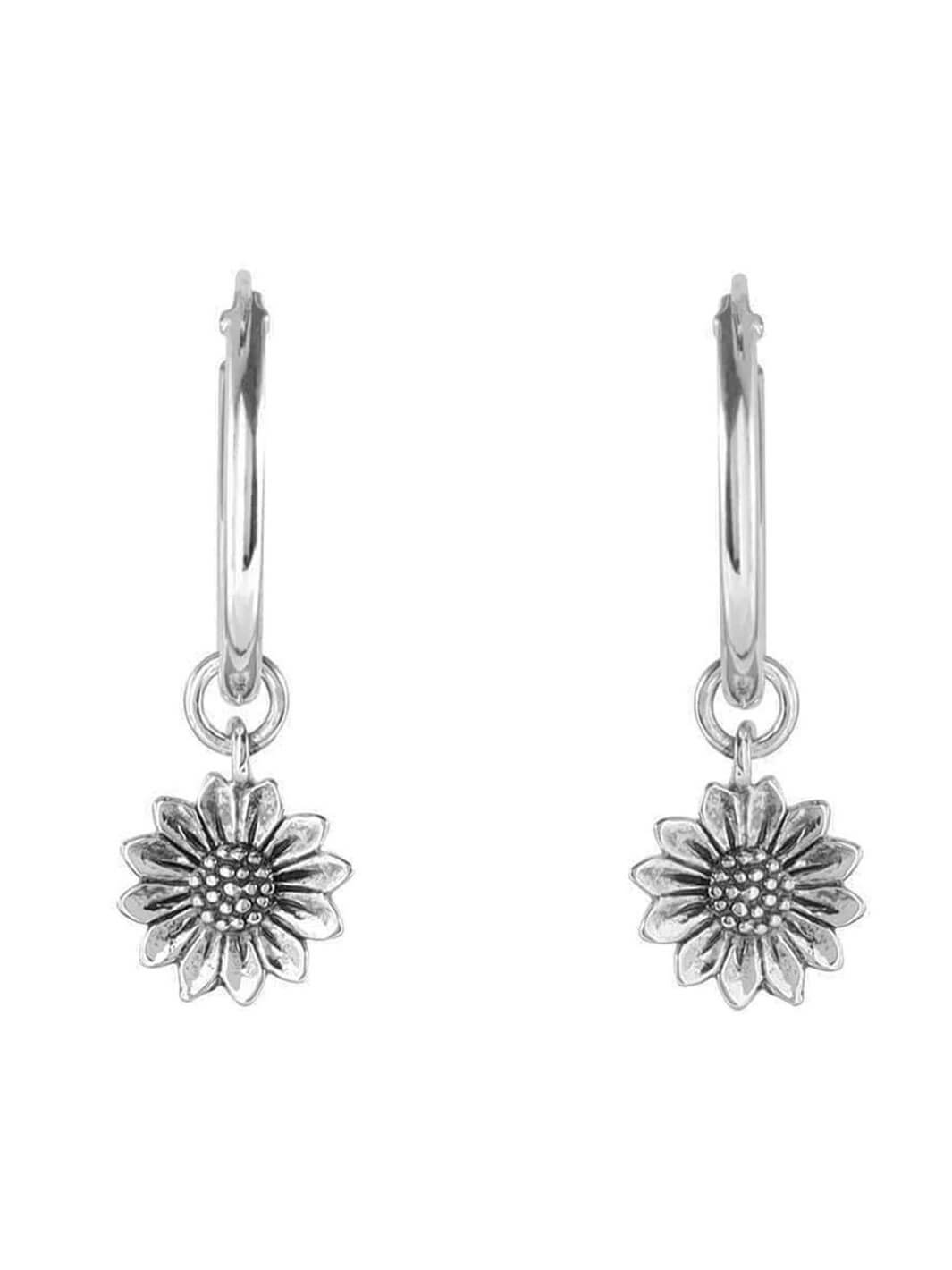 Delicate Sunflower Sleepers Silver