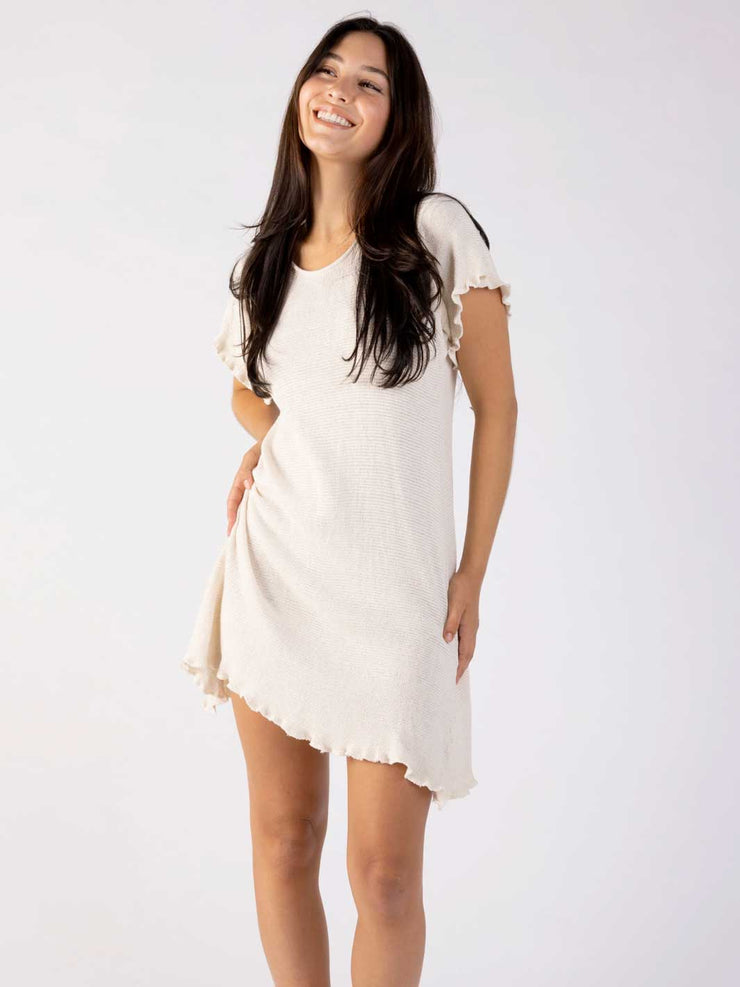 Orbit the Label Gaia Organic Cotton Knit Dress Natural