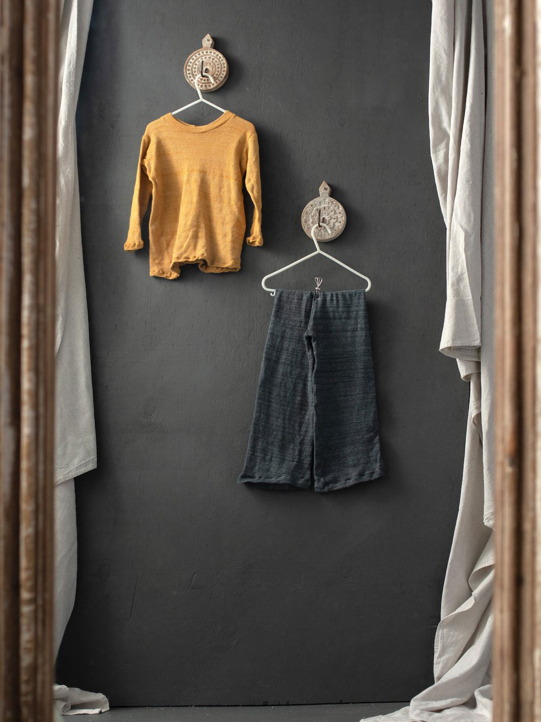 Meadow Store Orbit the Label Remy Cotton Knit Pants Charcoal Hanging