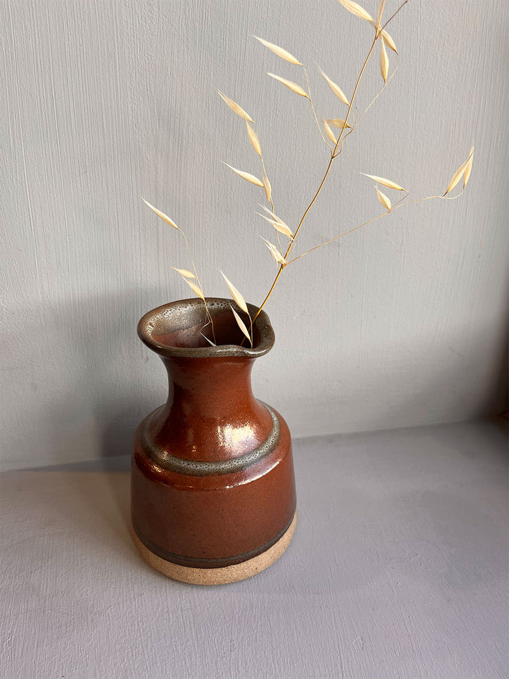 Vintage Drip Glaze Clay Vase